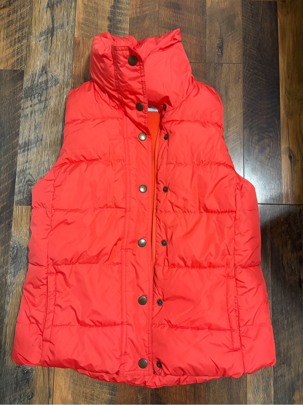 Women's Puffer Vest - Coral